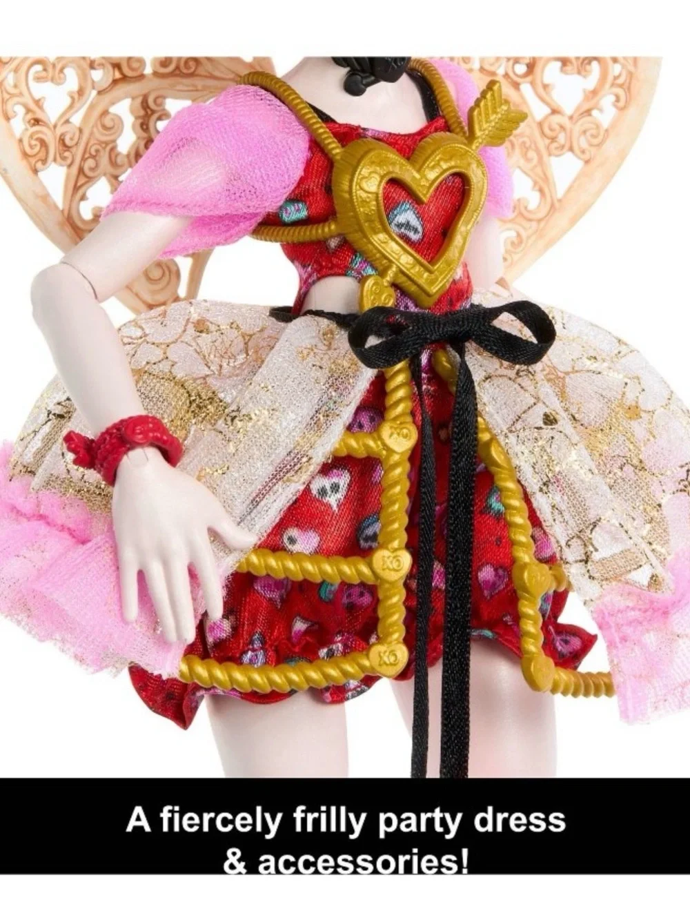 Monster High Scary Sweet Birthday Cupid Asteria Doll in Party Dress with Balloon
